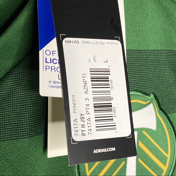 Adidas Portland Timbers Home Green Soccer Jersey - Picture 11 of 13